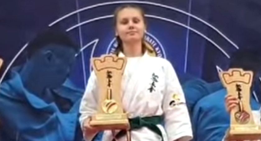 Zdjęcie Martyny Białeckiej, mistrzyni Europy w karate 
