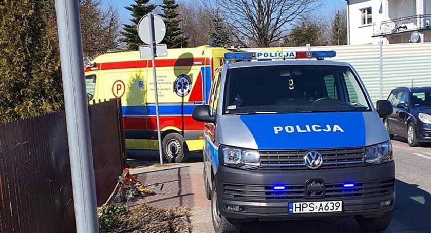 Zdjęcie służb na miejscu zdarzenia
