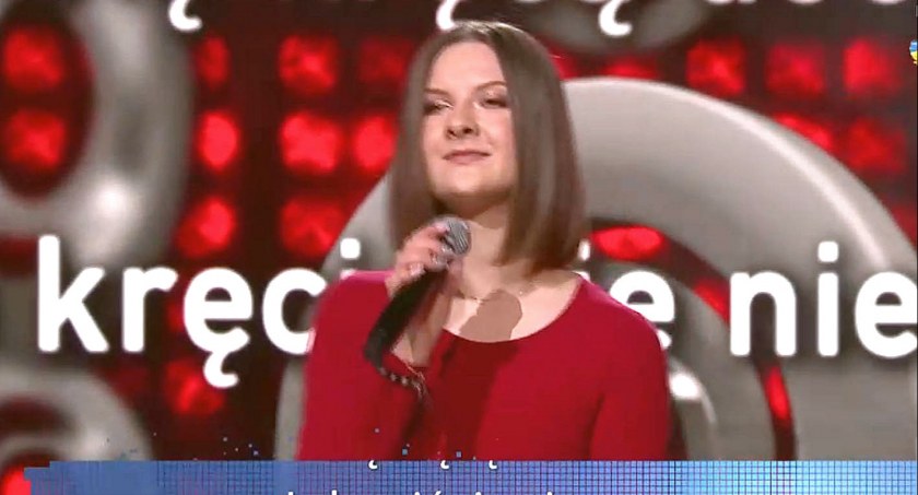 Zdjęcie Alicji Woldańskiej podczas występu w Szansie na sukces