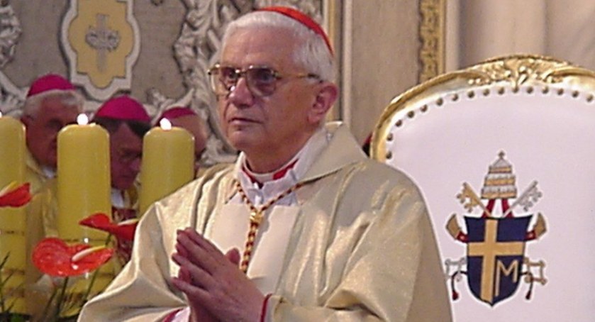 Zdjęcie: Kardynał Joseph Ratzinger w Radomiu, w 2002 r. Fot. Radio Plus Radom