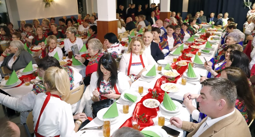 Zdjęcie ze spotkania wigilijnego KGW w SOSW w Baryczy