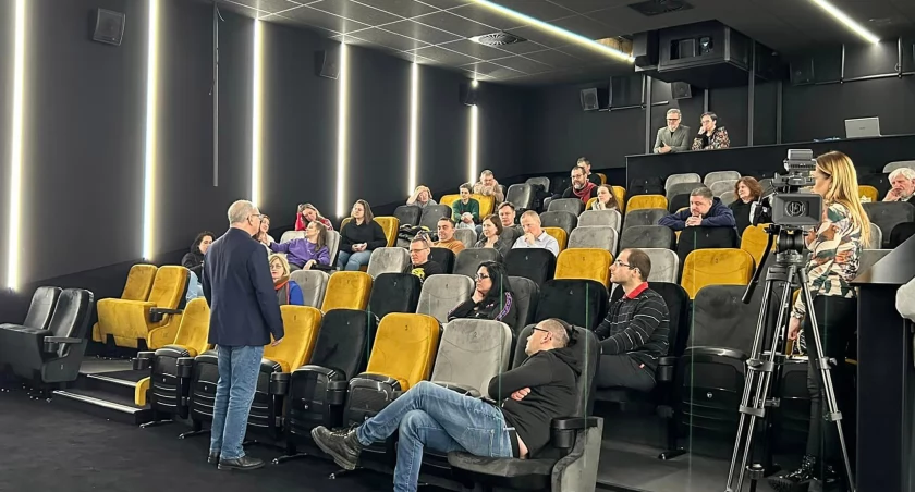Zdjęcie nowej kameralnej sali kinowej w Koneckim Centrum Kultury