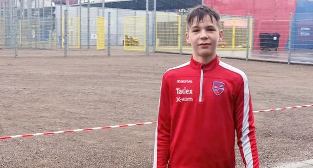 Zdjęcie Nikodema Kałużnego, który przeszedł z Neptuna Końskie do Rakowa Częstochowa