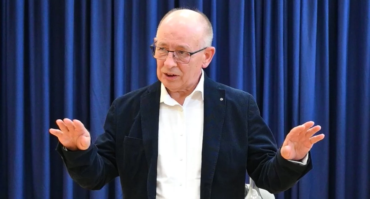 Zdjęcie Bogusława Seredyńskiego na spotkaniu w Radoszycach