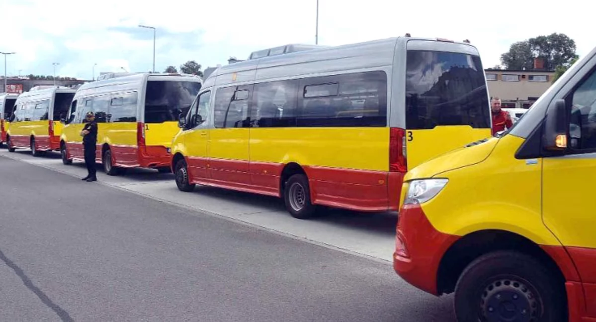 Zdjęcie busów koneckiej komunikacji miejskiej, które będą kursowały we Wszystkich Świętych