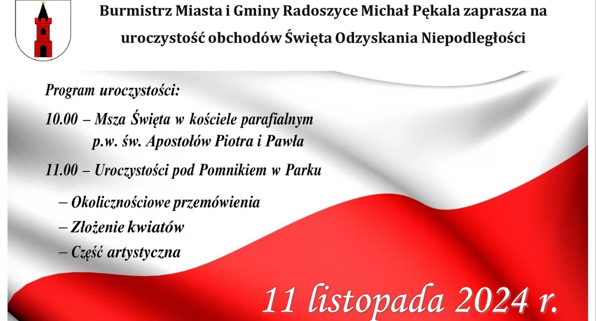 Zdjęcie plakatu uroczystości