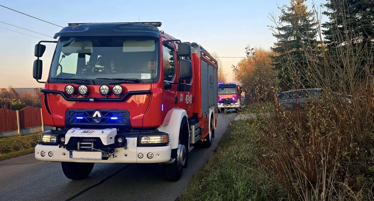 Zdjęcie z interwencji służb w Grodzisku