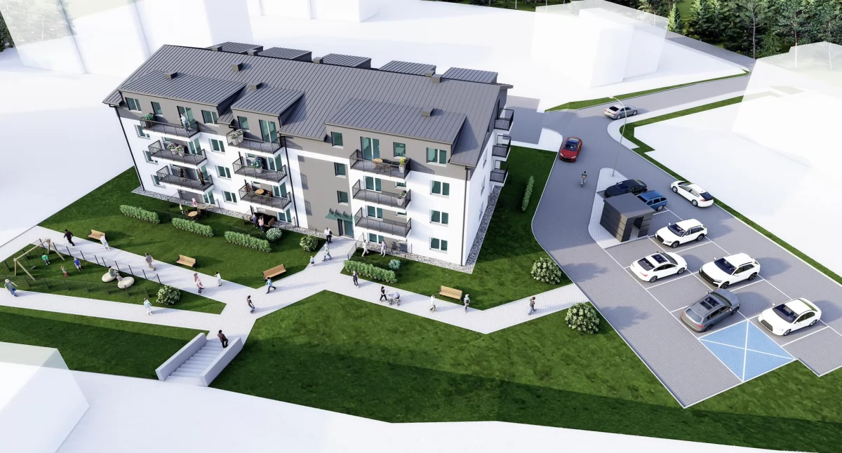 Zdjęcie - tak ma wyglądać nowy blok. Wizualizacja: gm. Staporków 