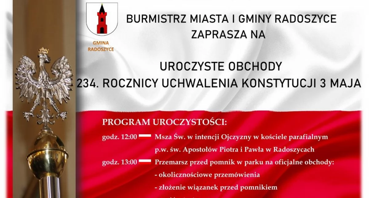 Zdjęcie plakatu uroczystości