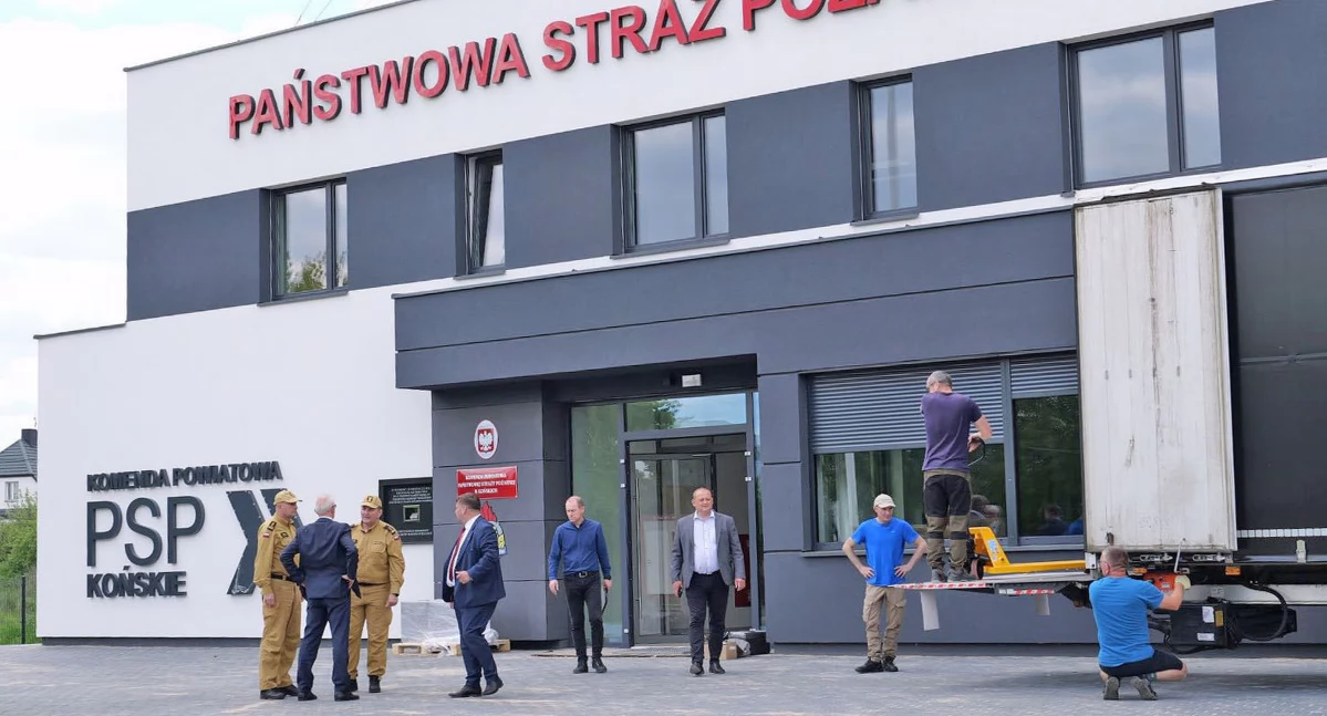 Zdjęcie nowej siedziby PSP w Końskich