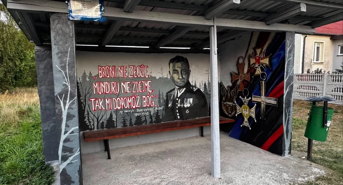 Zdjęcie jednego z przystanków gminie Stąporków