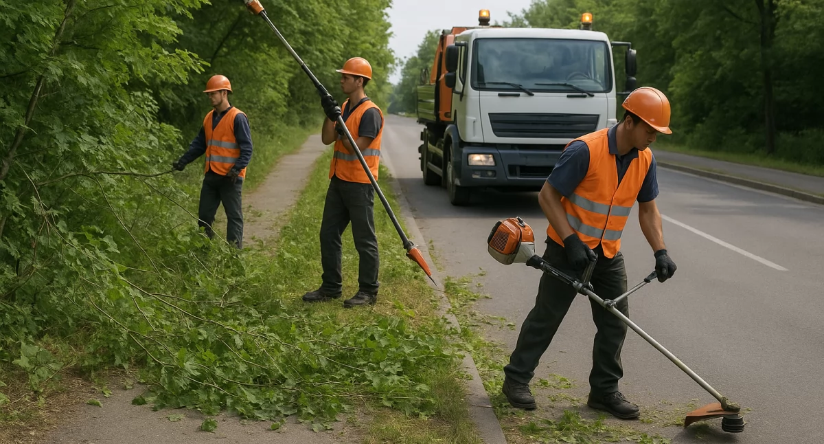 Interwencje , Drzewa zarastają drogowy Radna burmistrza burmistrz mieszkańców - zdjęcie, fotografia