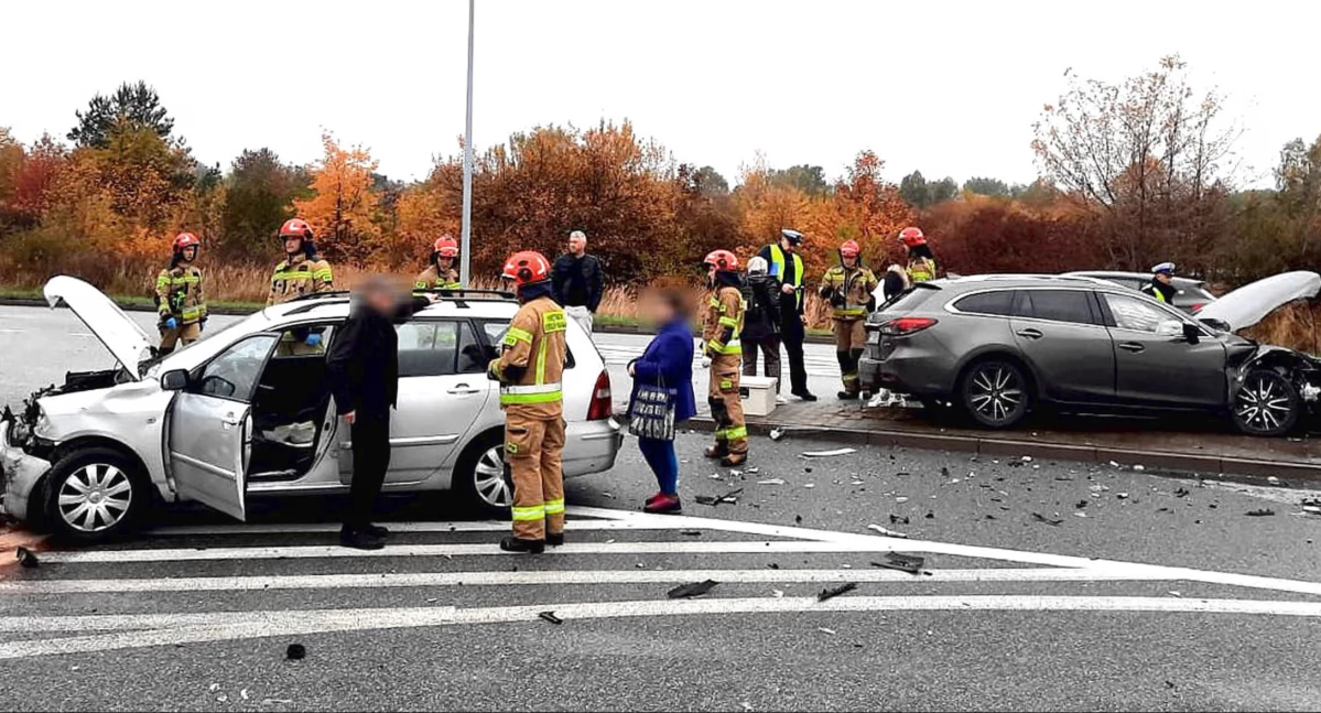 Zdjęcie z miejsca zderzenia