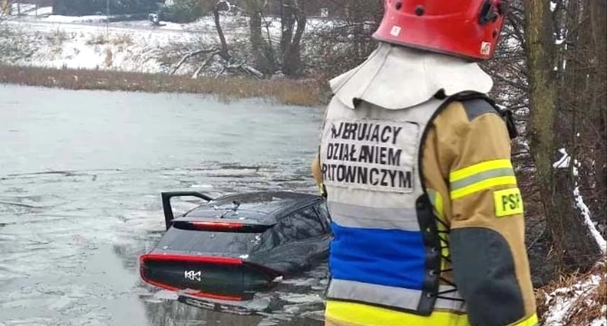 Zdjęcie kia w stawie