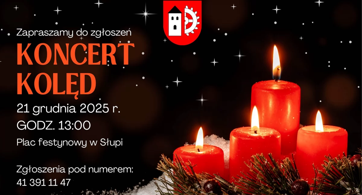 Koncerty , GMINA SŁUPIA KONECKA Koncert kolęd Przyjmują zgłoszenia Telefonicznie - zdjęcie, fotografia