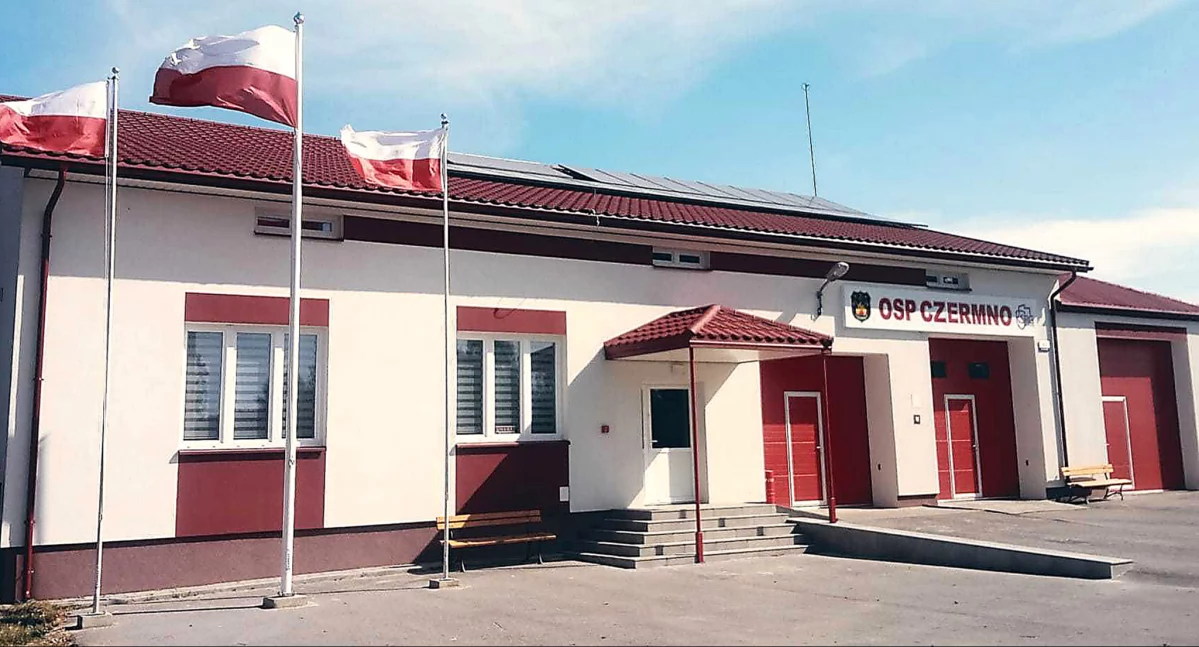 Zdjęcie archiwalne remizy OSP Czermno