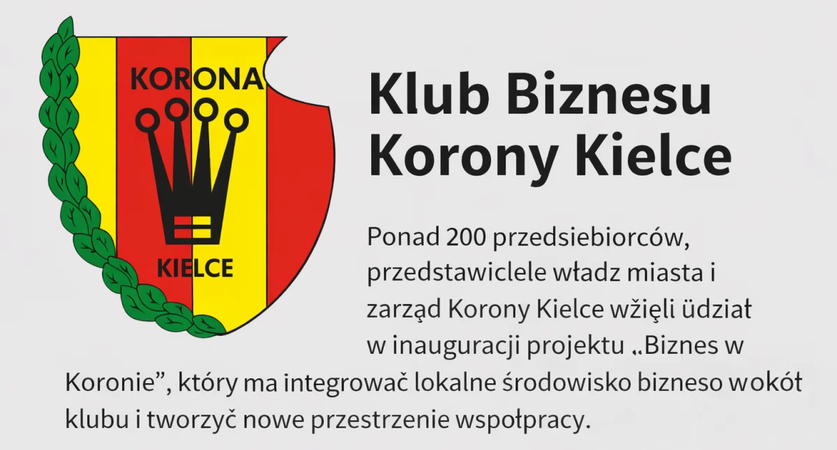 Piłka nożna, Korona Kielce Biznes piłka jednej drużynie - zdjęcie, fotografia
