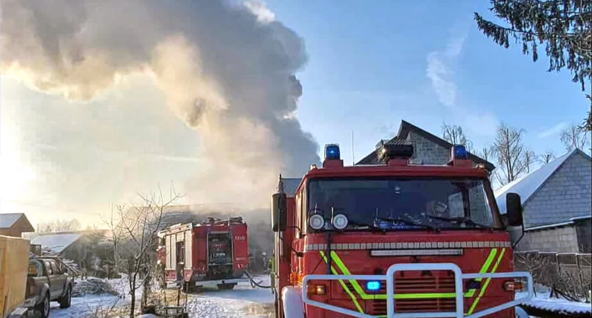 Zdjęcie wozów strażackich