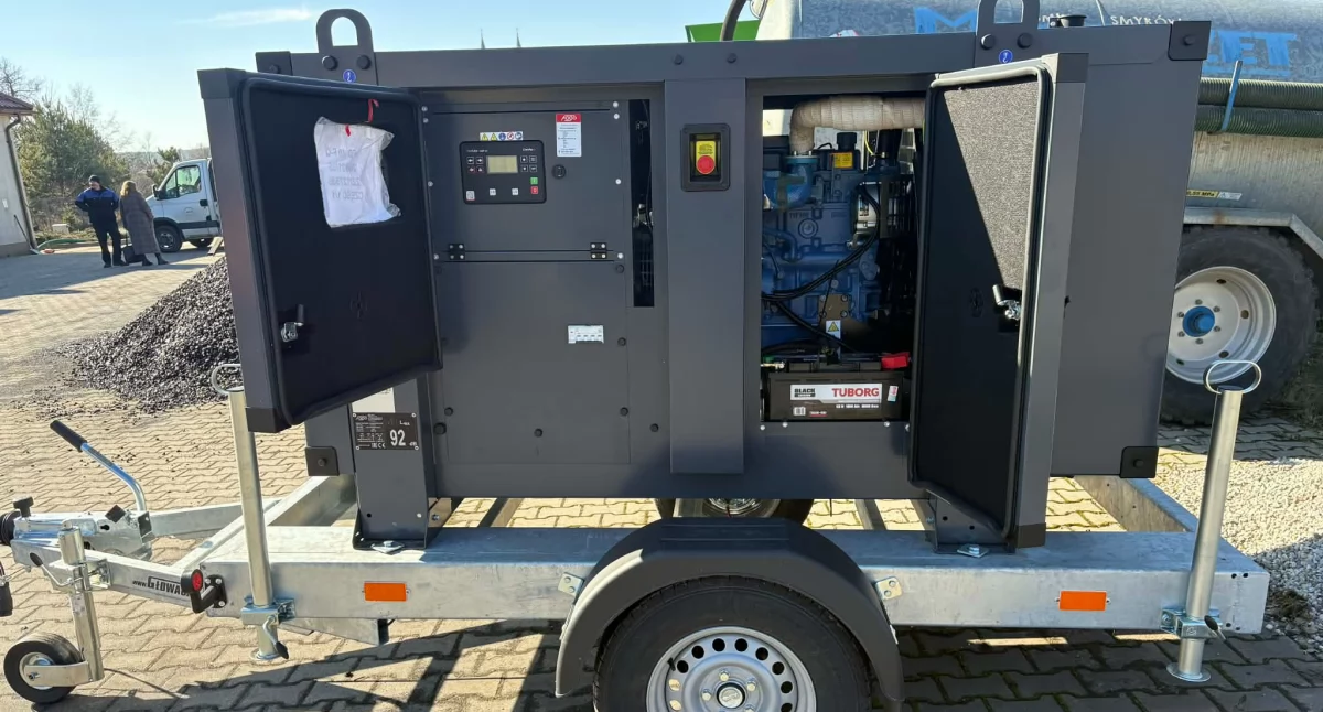 Zdjęcie zakupionego agregatu prądotwórczego
