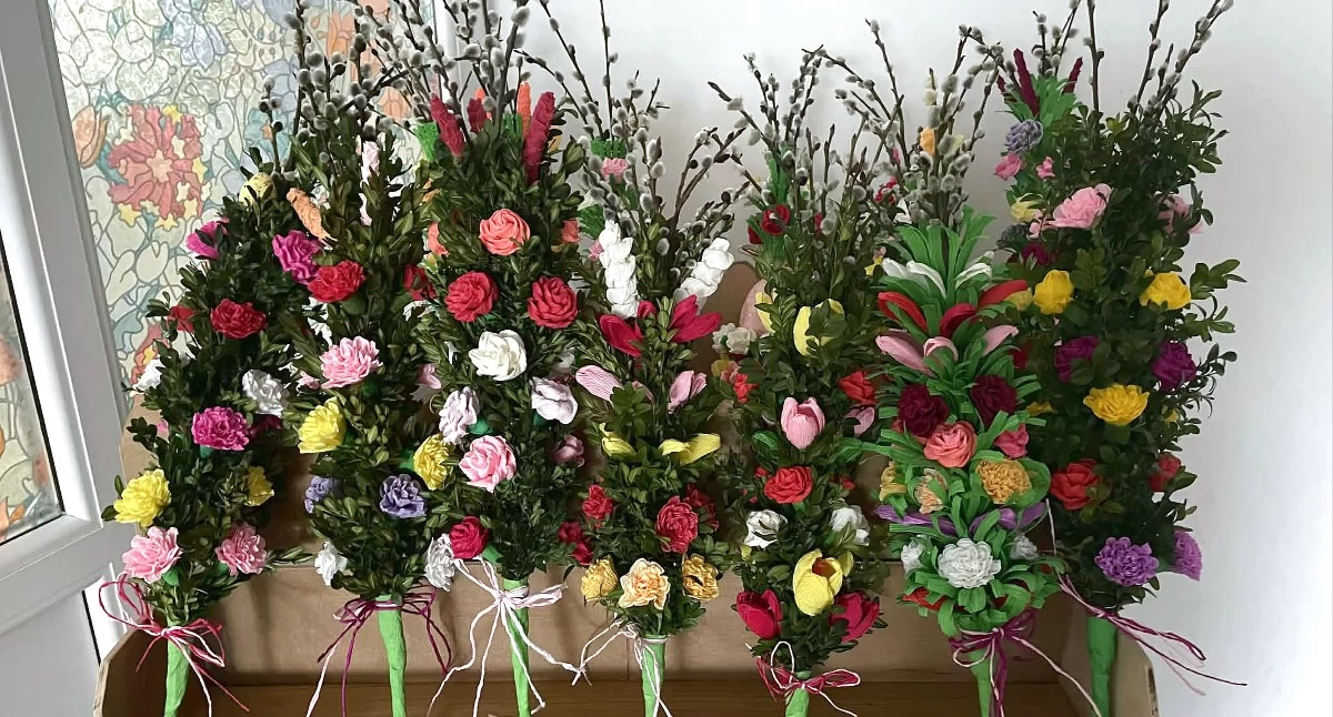 Zdjęcie stroika wielkanocnego