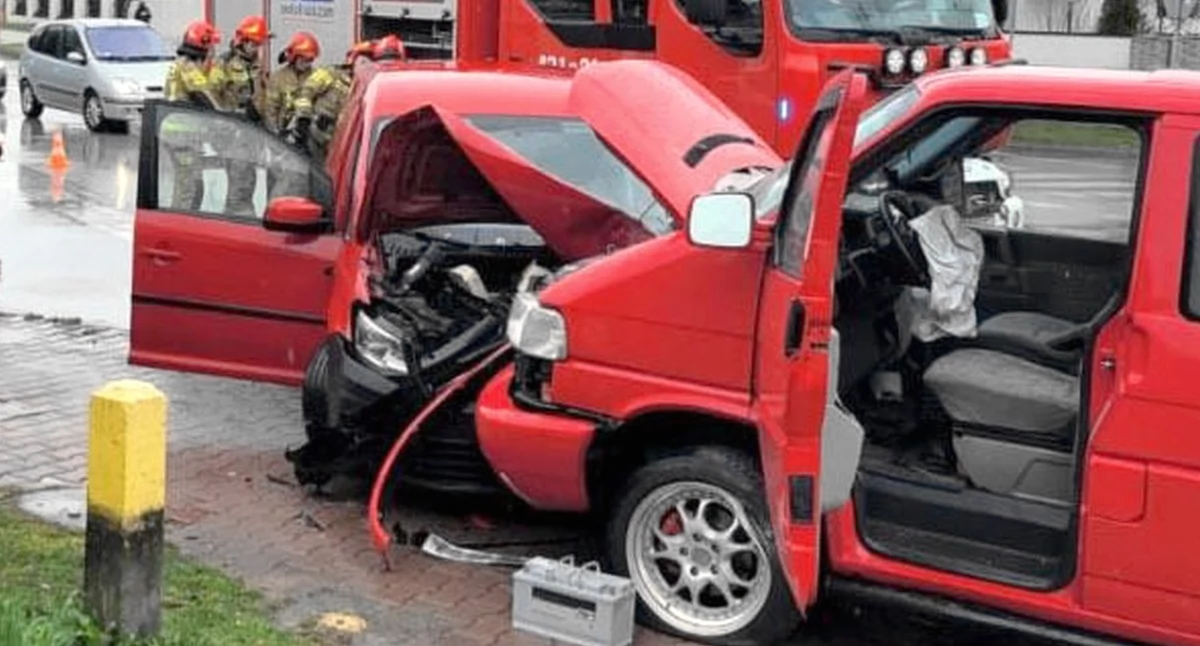 Zdjęcie z miejsca wypadku. Fot. PSP Końskie