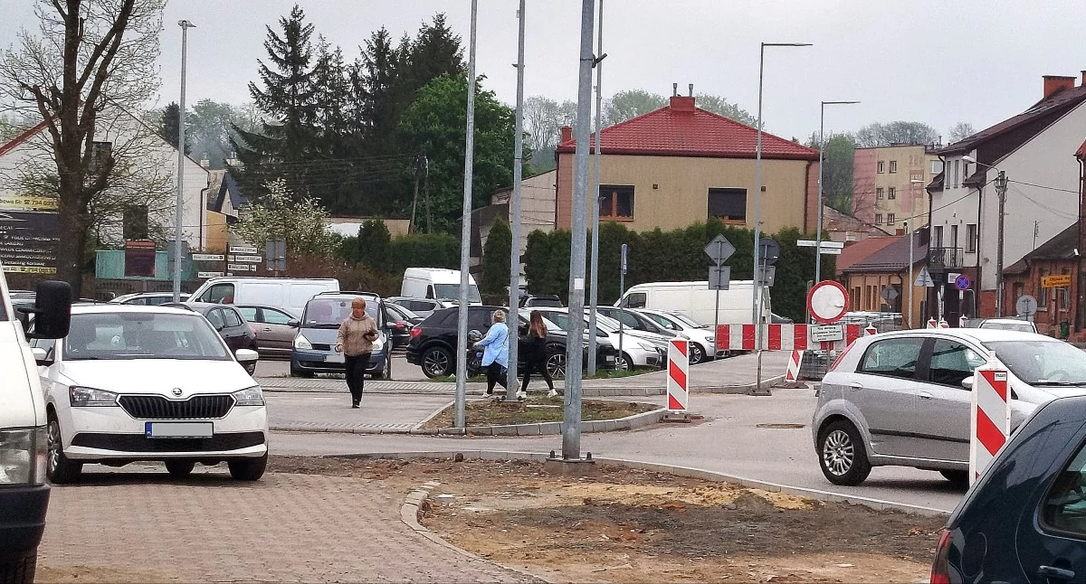 Zdjęcie ulicy Spółdzielczej w przebudowie