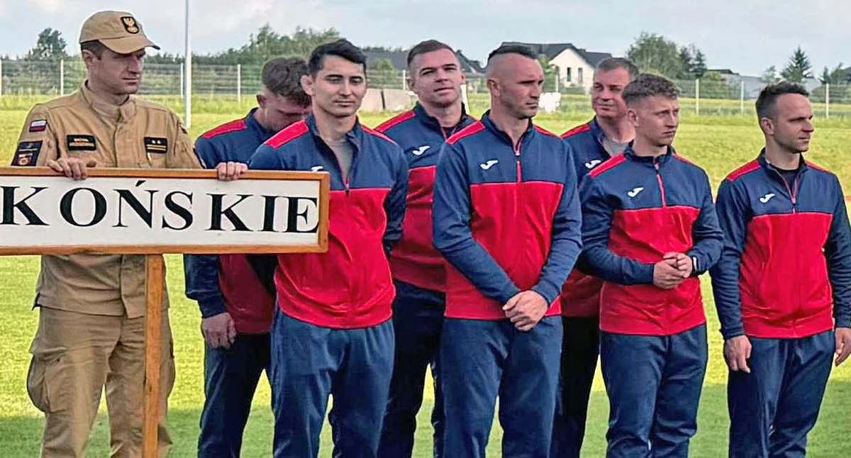Zdjęcie koneckiej drużyny. Fot. PSP Kielce