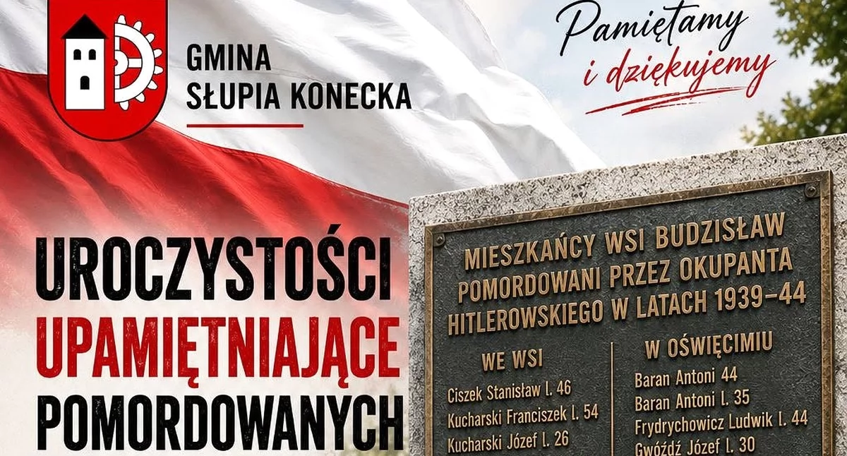 Zdjęcie plakatu uroczystości