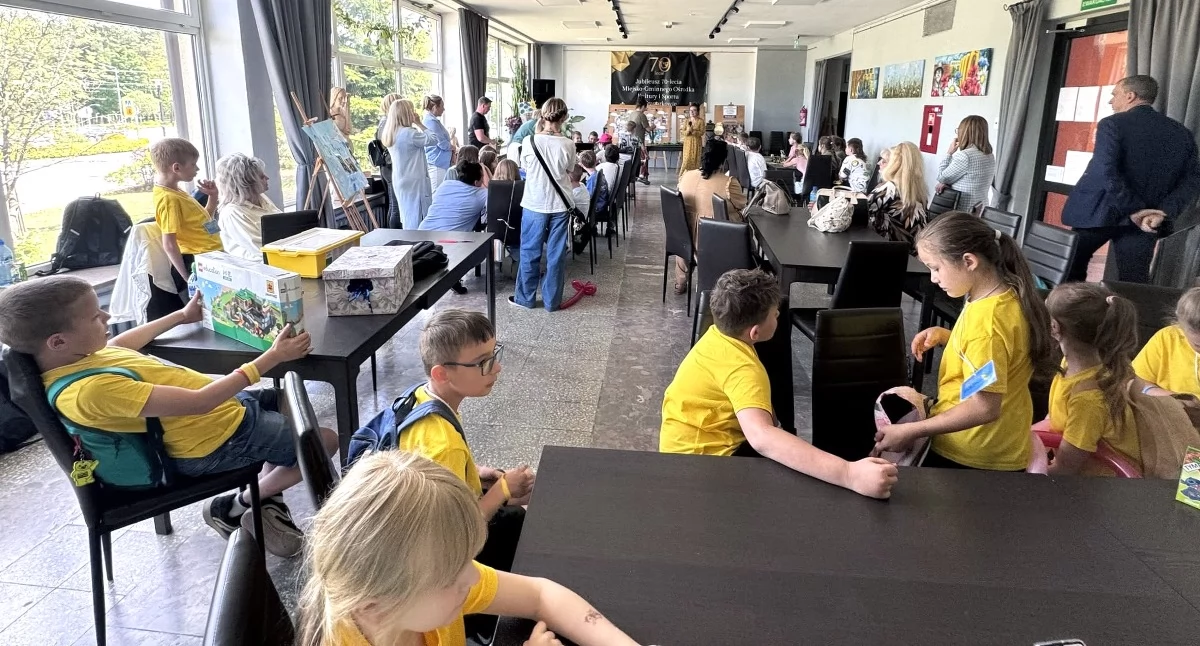 Zdjęcie z podsumowania Programu First Lego League w Stąporkowie