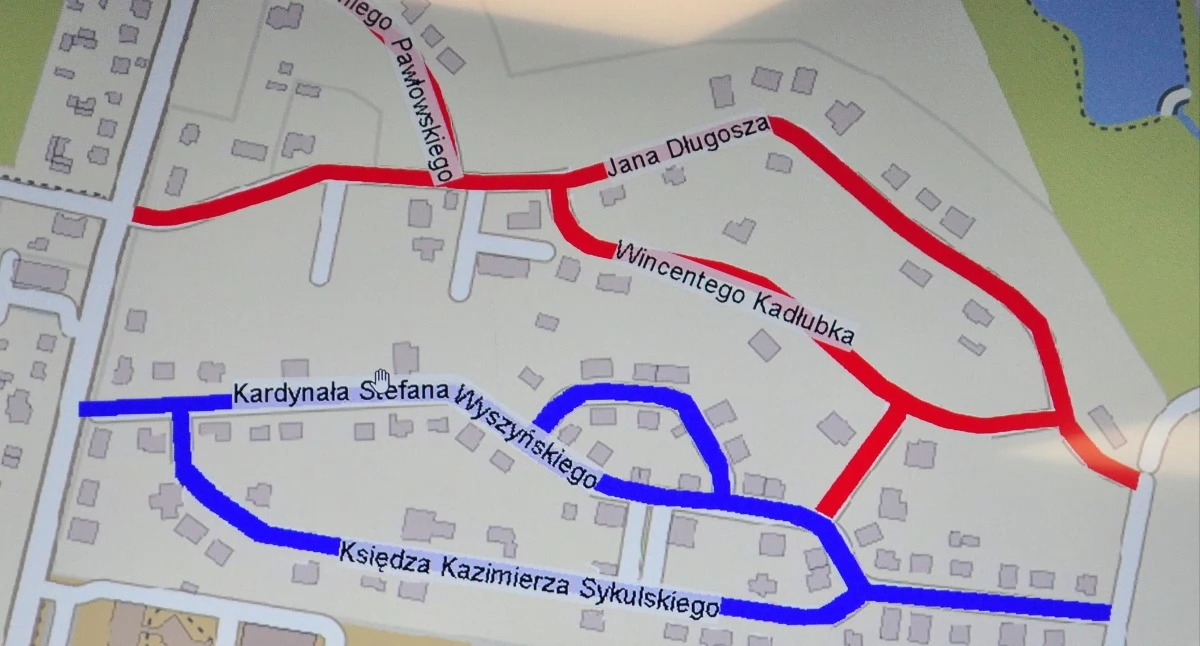 Zdjęcie planowanego zakresu prac drogowych