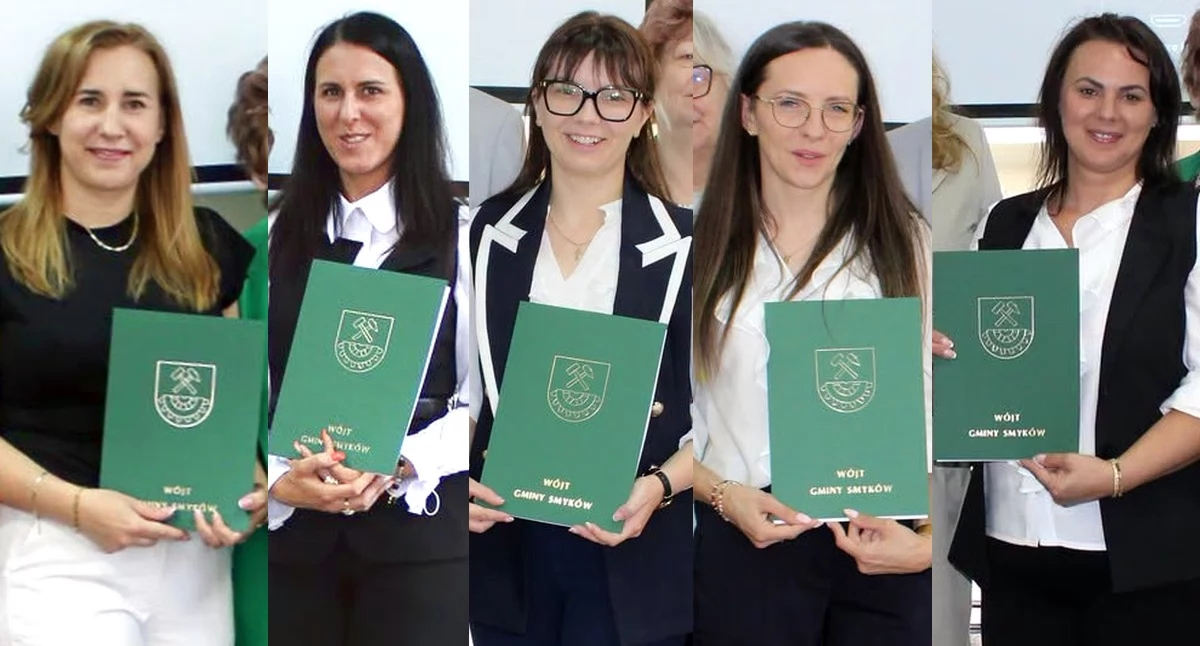 Zdjęcie nauczycielek z gminy Smyków, które uzyskały awans zawodowy