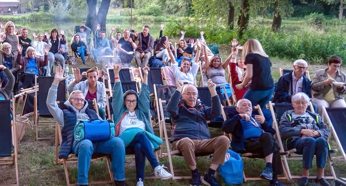 Zdjęcie uczestników seansu filmowego. Fot. Jakub Dajczer