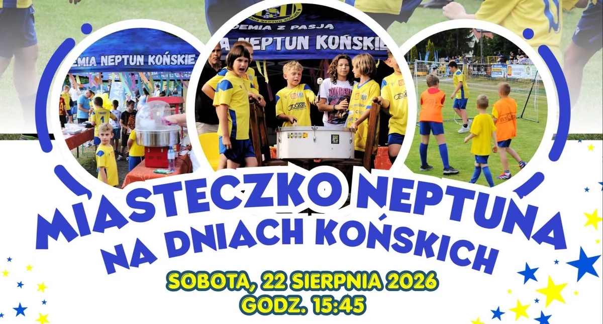 Zdjęcie plakatu miasteczka. Fot. Neptun Końskie