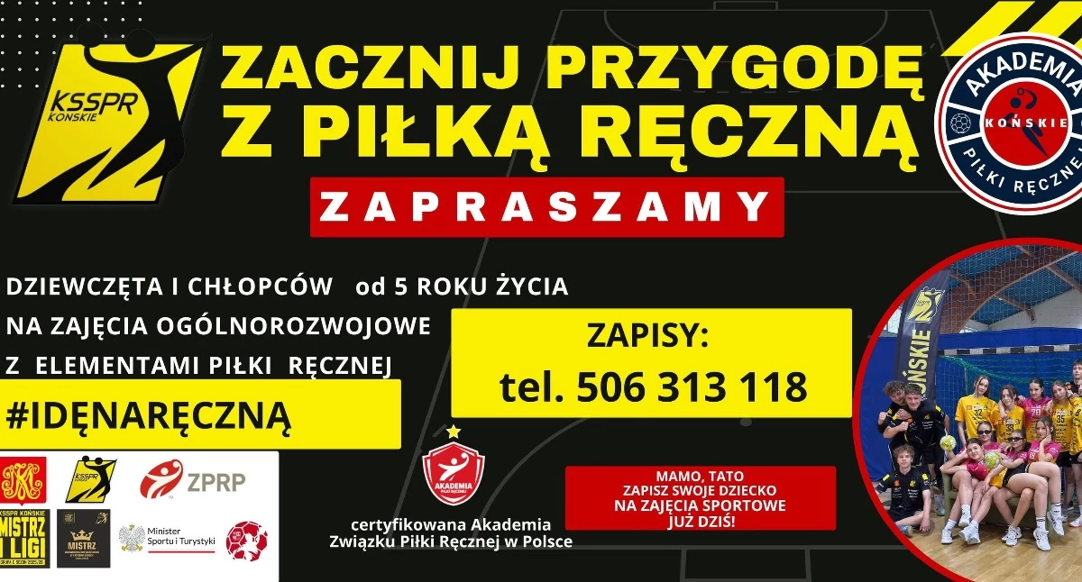 Piłka ręczna, KSSPR Końskie ogłosił nabór Akademii Piłki Ręcznej Końskie Handball - zdjęcie, fotografia