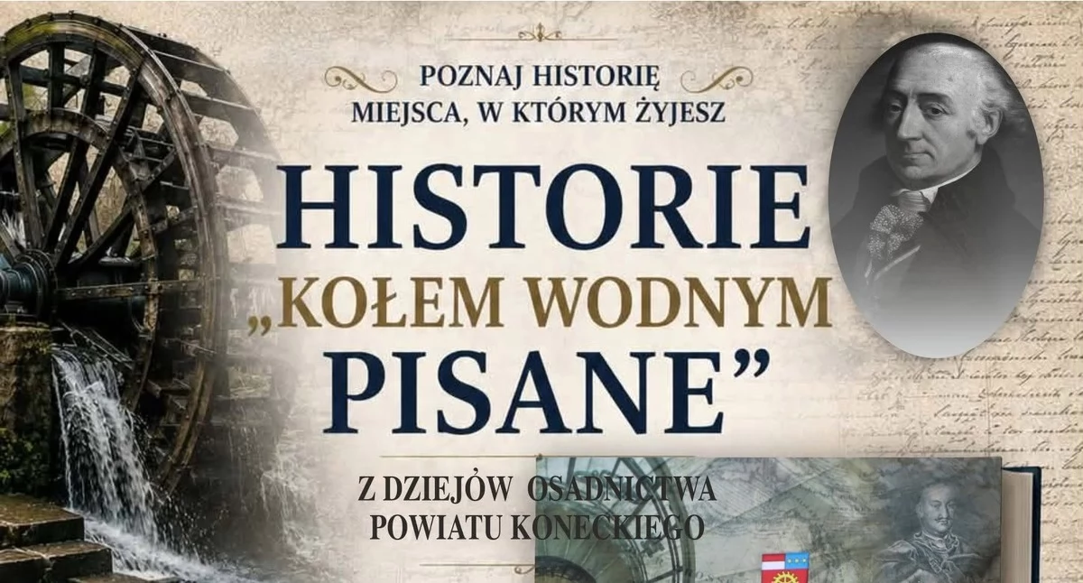 Zdjęcie plakatu spotkania. Fot. Starostwo Powiatowe w Końskich
