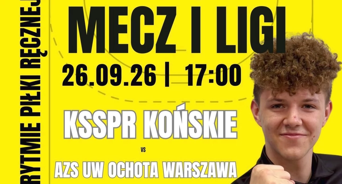 Zdjęcie plakatu meczu. Fot. FB KSSPR Końskie