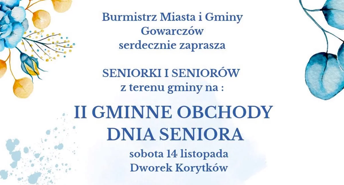 Zdjęcie plakatu wydarzenia. Fot. Gmina Gowarczów