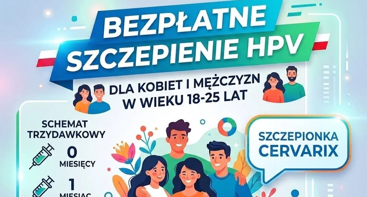 Zdjęcie plakatu akcji szczepień. Fot. Gmina Smyków