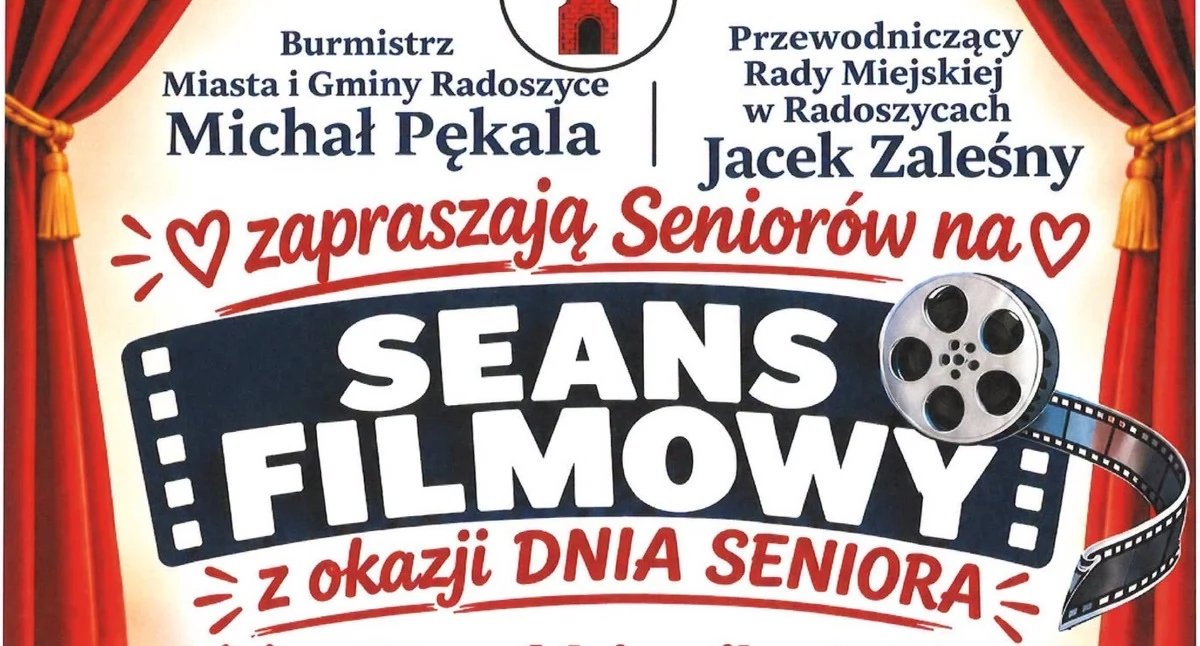 Zdjęcie plakatu seansu. Fot. Gmina Radoszyce