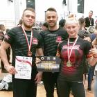 Damian Popiel, trener Marcin Kij i Wiktoria Czyżewska.