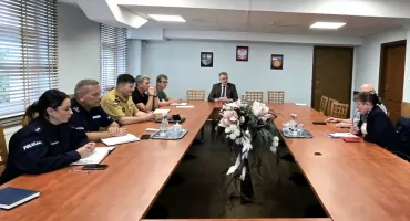Posiedzenie Powiatowego Zespołu Zarządzania Kryzysowego. Analizowali sytuację hydrologiczną w regionie