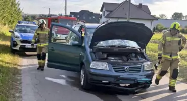RADOSZYCE. Czołowe zderzenie volkswagenów