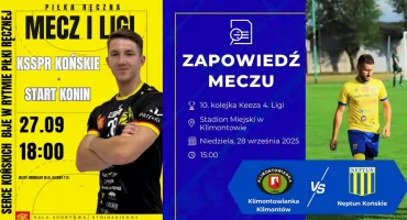 Na arenach sportowych. W najbliższy weekend kolejne mecze ligowe drużyn z powiatu koneckiego