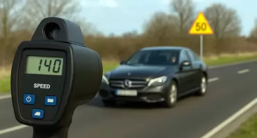 GMINA SŁUPIA KONECKA. 41-latek stracił prawo jazdy na 3 miesiące. Pędził 140 km/h w terenie zabudowanym!