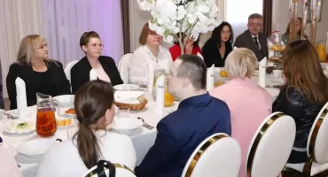 Wigilijne spotkanie z uczestnikami Powiatowego Środowiskowego Domu Samopomocy w Stąporkowie