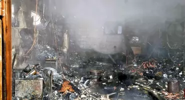 GMINA STĄPORKÓW. Pożar garażu z butlami wypełnionymi acetylenem - ciąg dalszy