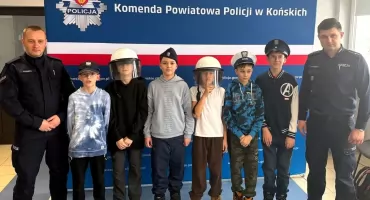 KOŃSKIE. Uczniowie ze szkoły w Stadnickiej Woli po spotkaniu z policjantami wiedzą więcej o bezpieczeństwie