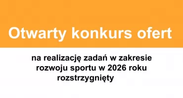GMINA KOŃSKIE. Burmistrz przyznał dotacje na realizację zadań w zakresie rozwoju sportu w 2026 roku