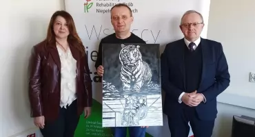 Paweł Mizerski z PŚDS w Stąporkowie laureatem Ogólnopolskiego Konkursu Plastycznego Sztuka osób niepełnosprawnych!