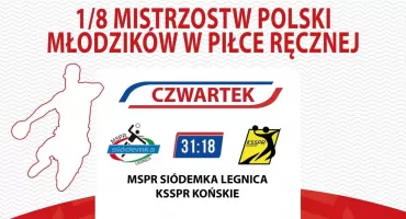 Mistrzostwa Polski Młodzików w piłce ręcznej. Drużyna KSSPR Końskie rozgromiona pierwszego dnia zawodów